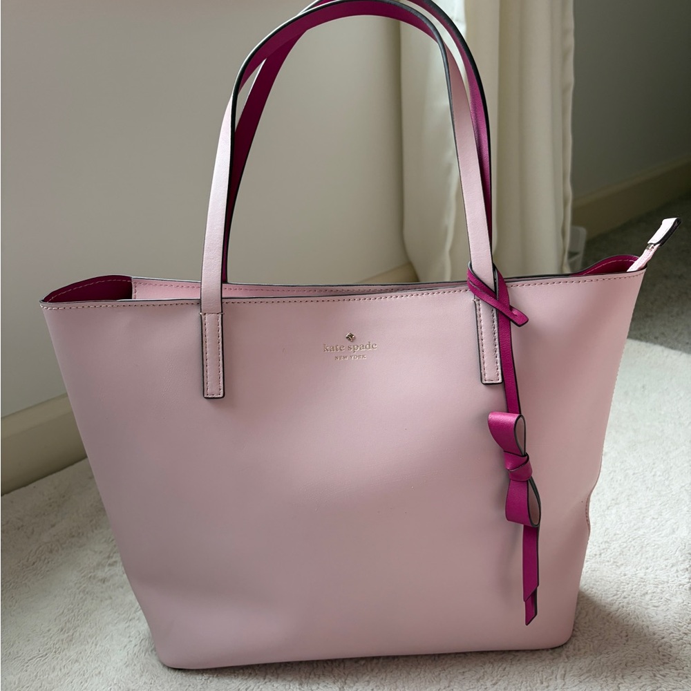 Kate Spade Layton Way Tutu Pink Tote with Magenta Accents